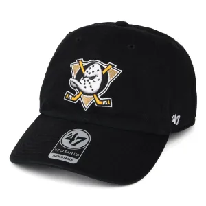 47 Brand Anaheim Ducks Baseball Cap - NHL Clean Up - Black