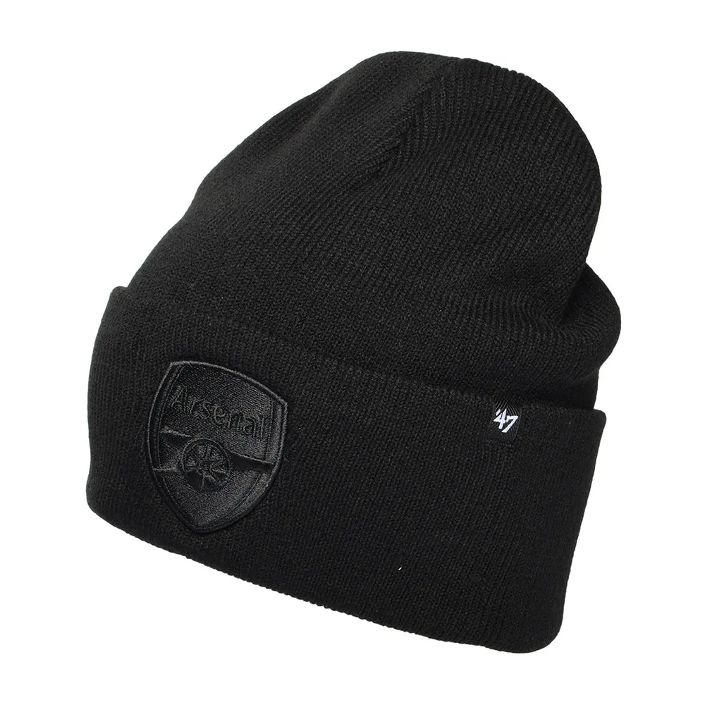47 Brand Arsenal FC Beanie Hat - Prize Fight Cuff Knit - Black