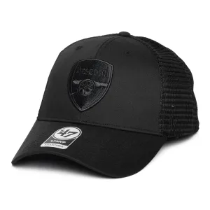 47 Brand Arsenal FC Trucker Cap - Branson MVP - Black On Black