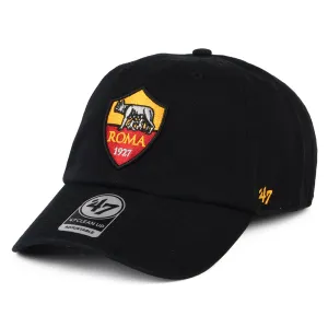 47 Brand AS Roma Baseball Cap - Clean Up - Black