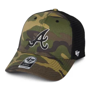 47 Brand Atlanta Braves Trucker Cap - MLB Camo Branson MVP - Camouflage
