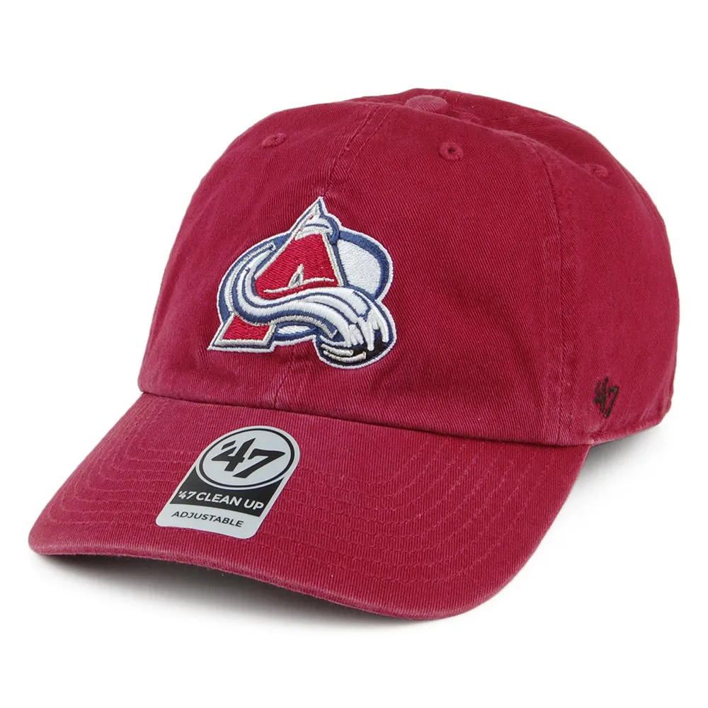 47 Brand Colorado Avalanche Baseball Cap - NHL Clean Up - Cardinal
