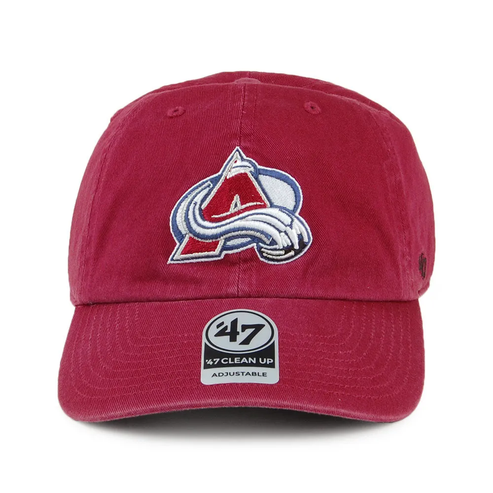 47 Brand Colorado Avalanche Baseball Cap - NHL Clean Up - Cardinal