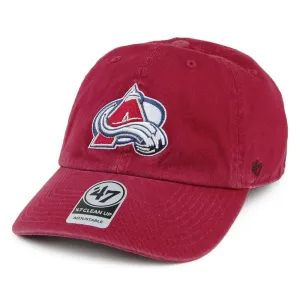 47 Brand Colorado Avalanche Baseball Cap - NHL Clean Up - Cardinal