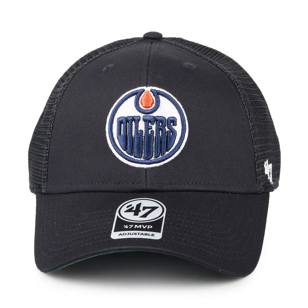 47 Brand Edmonton Oilers NHL Trucker Cap - Branson MVP - Navy Blue