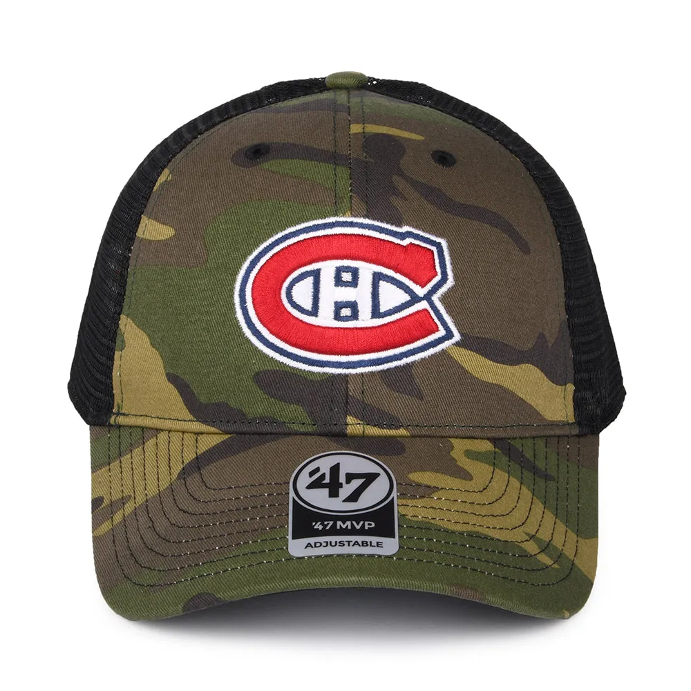 47 Brand Montreal Canadiens Trucker Cap - NHL Camo Branson MVP - Camouflage