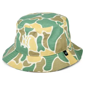 47 Brand New York Yankees Bucket Hat - MLB Duck Camo - Natural-Olive