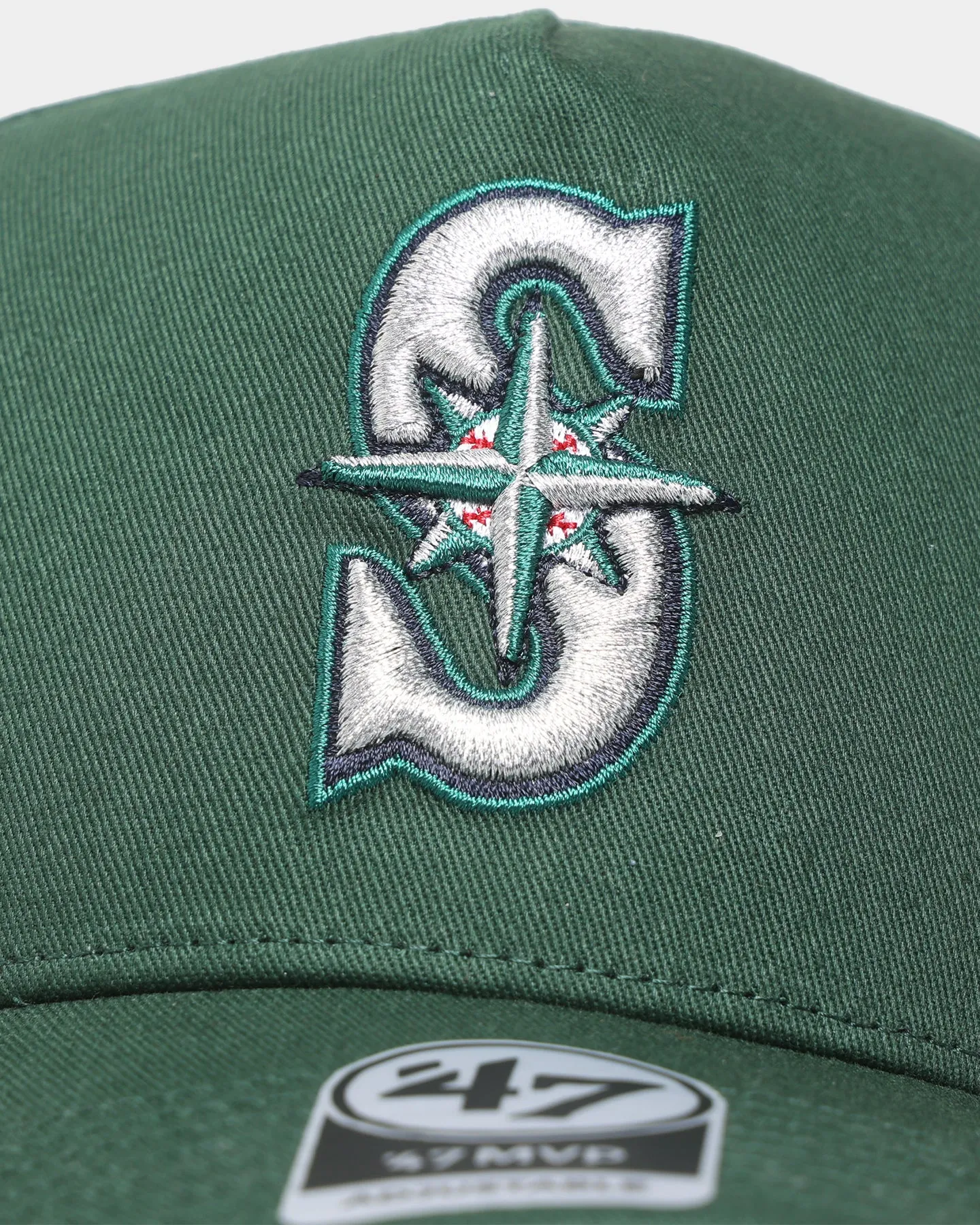 47 Brand Seattle Mariners Sure Shot MVP DT Snapback Dark Green/Red