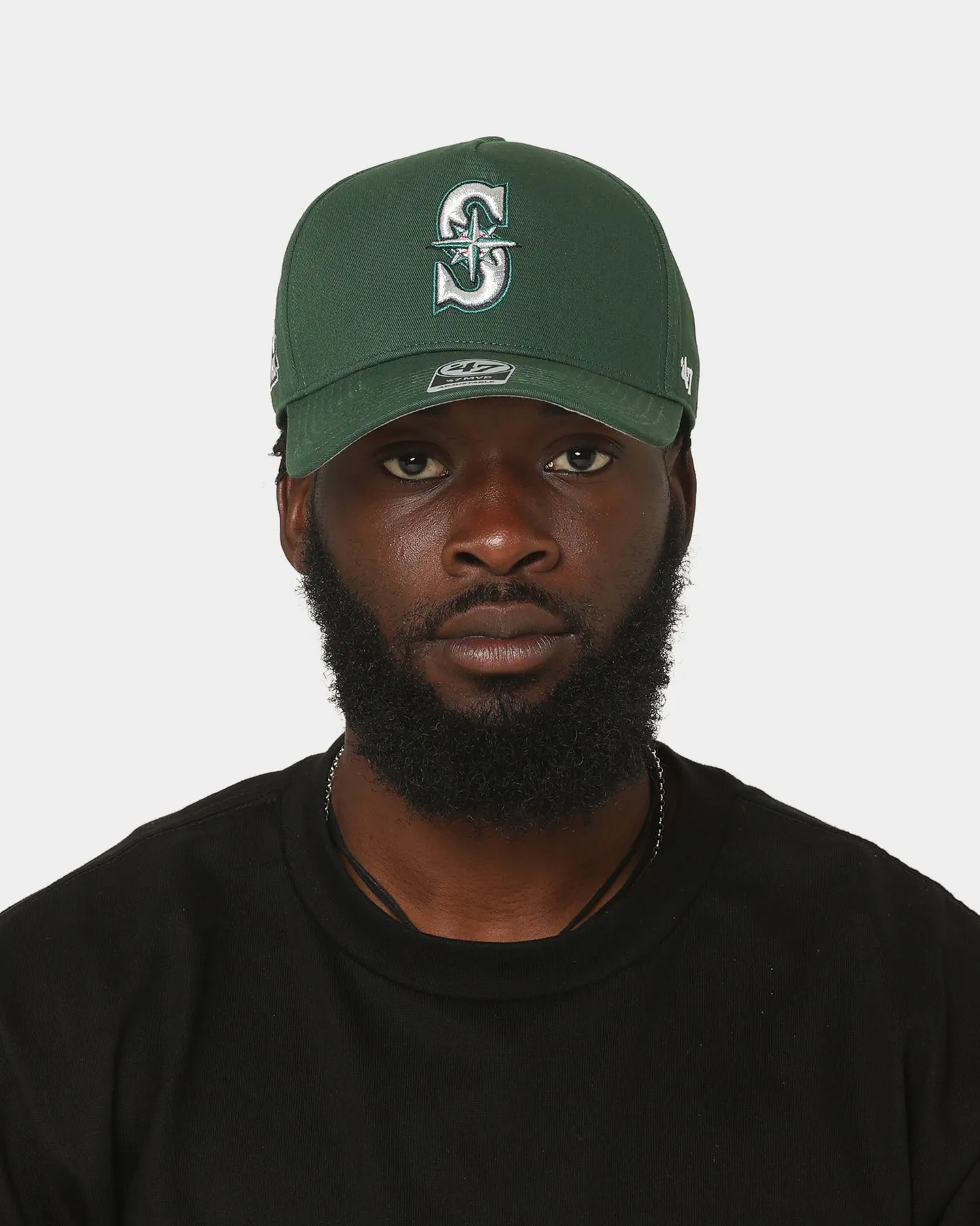 47 Brand Seattle Mariners Sure Shot MVP DT Snapback Dark Green/Red