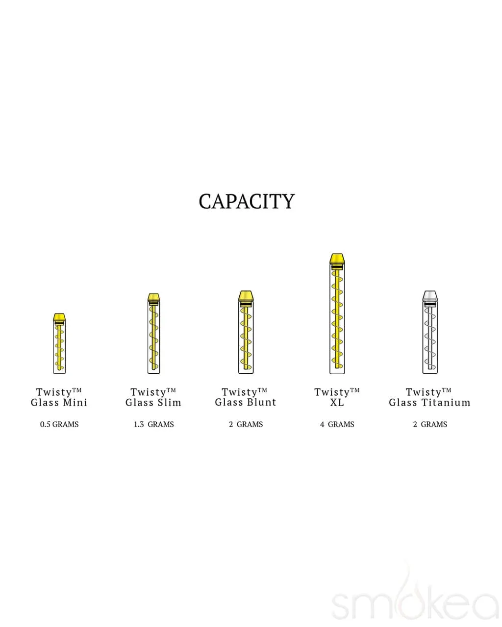 7 Pipe Twisty Glass Blunt Slim