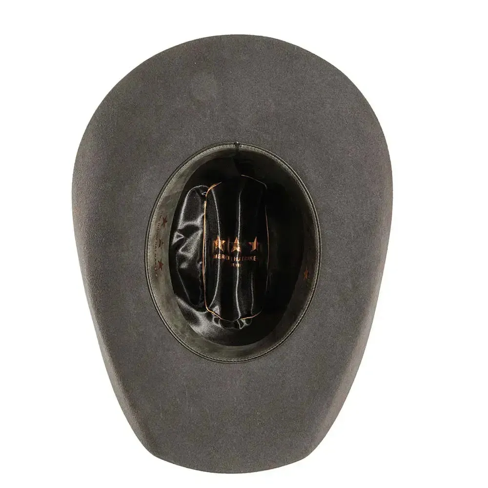 American Hat Makers 710085 Old West 3X Black Felt Cowboy Hat in Black