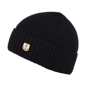 Armor Lux Miki Heritage Wool Fisherman Beanie Hat - Navy Blue