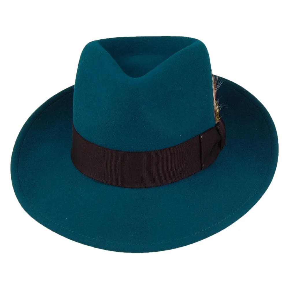 Bailey Hats 7002 Crushable Fedora Hat - Teal