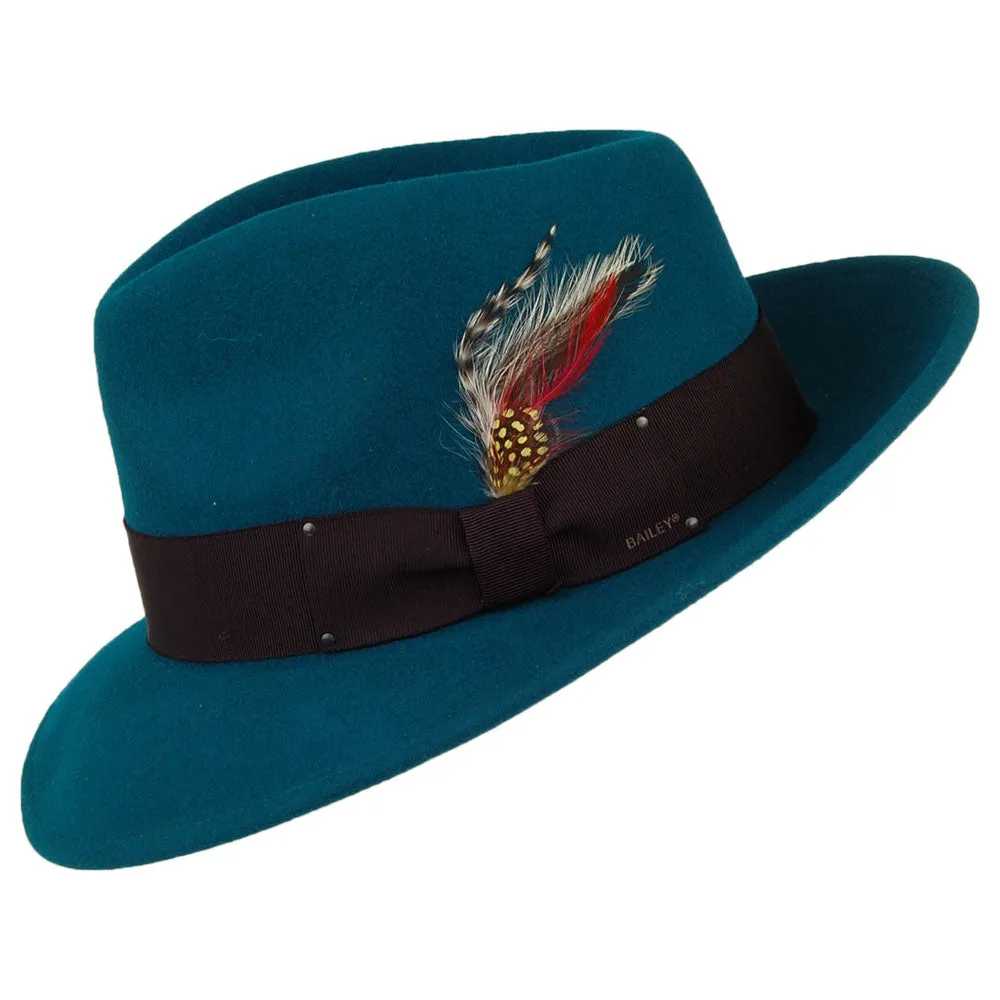 Bailey Hats 7002 Crushable Fedora Hat - Teal