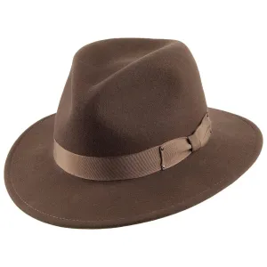 Bailey Hats Curtis Crushable Water Repellent Wool Felt Fedora Hat - Serpent