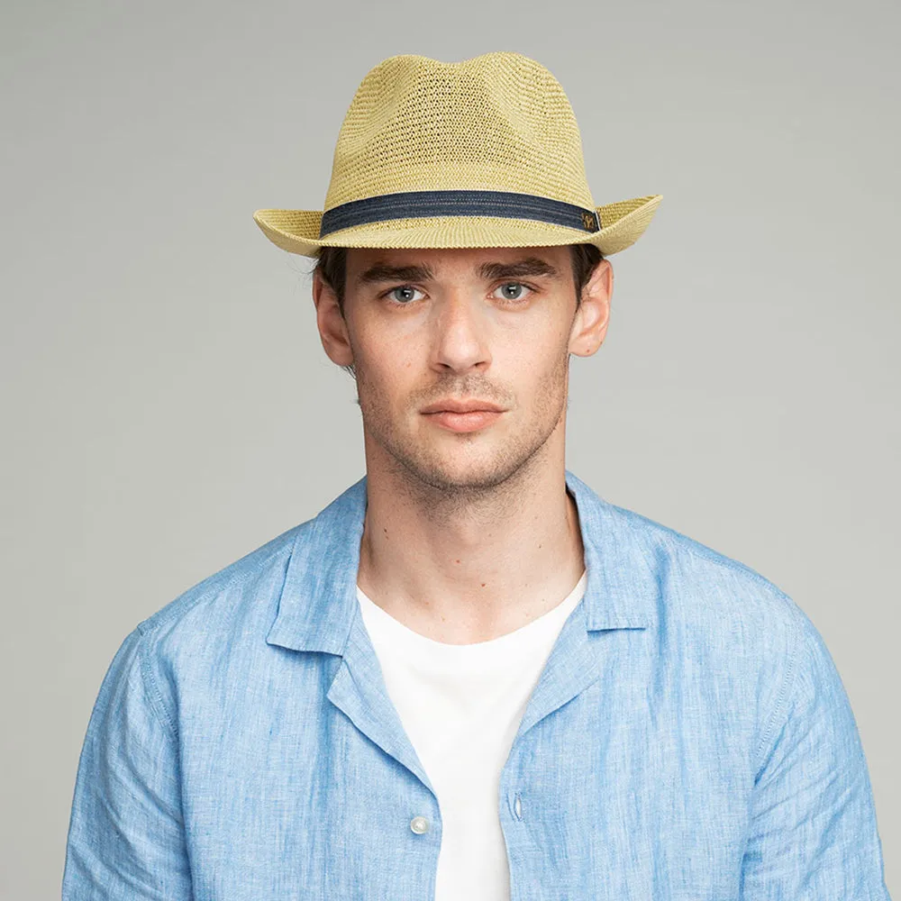 Bailey Hats Elliott Toyo Straw Trilby Hat - Natural