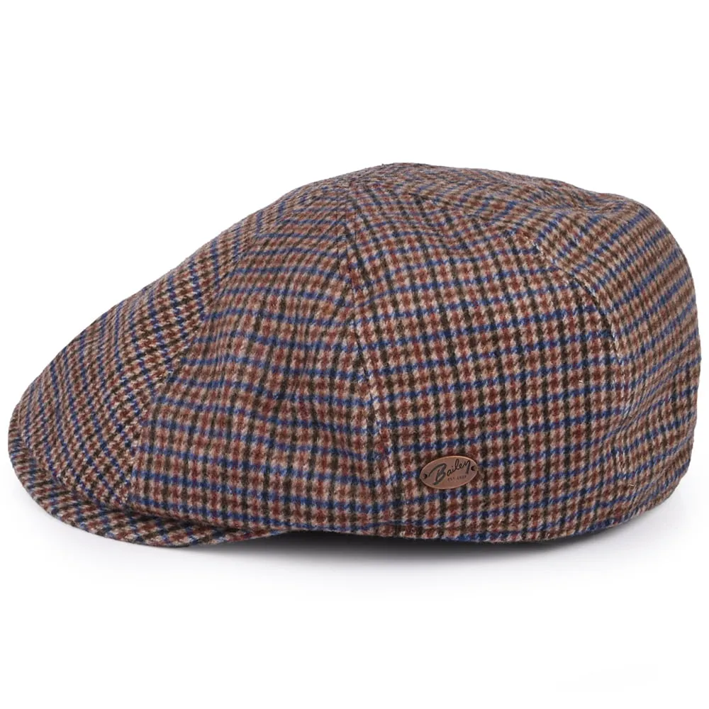 Bailey Hats Finnegan Houndstooth Wool Blend Newsboy Cap - Ochre
