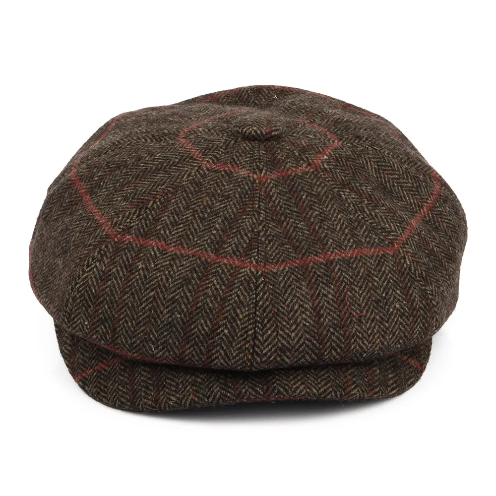 Bailey Hats Foster Wool Blend Newsboy Cap with Earflaps - Oak-Multi