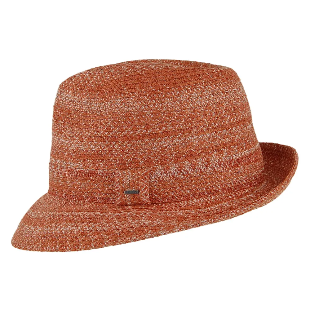 Bailey Hats Freddy Lightweight Trilby Hat - Natural-Rust