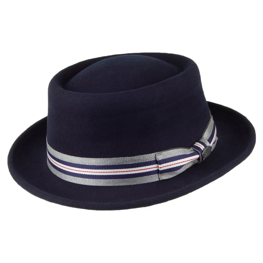 Bailey Hats Klaxon Pork Pie Hat - Navy Blue