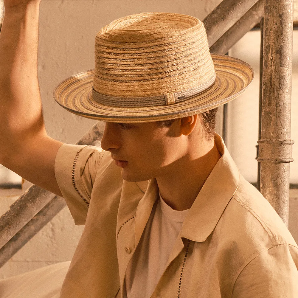 Bailey Hats Kylen Two Tone Fedora Hat - Natural-Olive