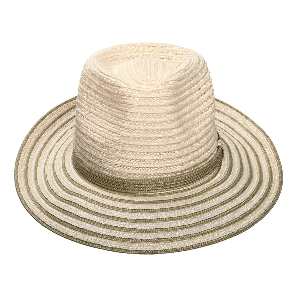 Bailey Hats Kylen Two Tone Fedora Hat - Natural-Olive