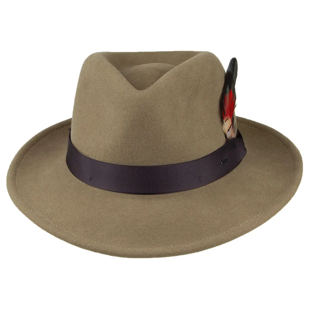 Bailey Hats Metrick Wool Felt Fedora Hat - Light Olive