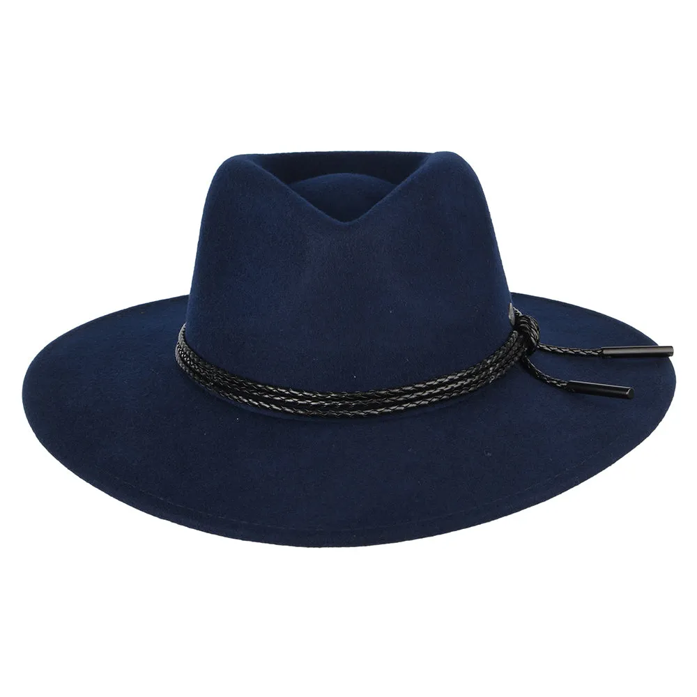 Bailey Hats Piston Wool Felt Outback Hat - Navy Blue