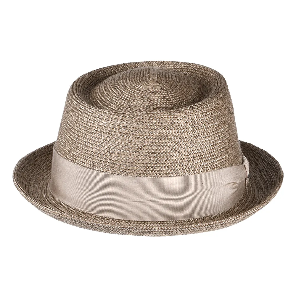 Bailey Hats Waits Pork Pie Hat - Beige-Multi