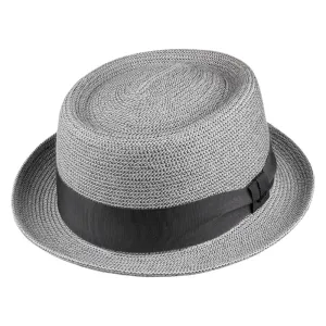 Bailey Hats Waits Pork Pie Hat - Grey