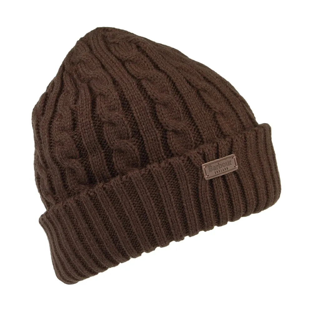 Barbour Hats Balfron Knit Beanie Hat - Brown