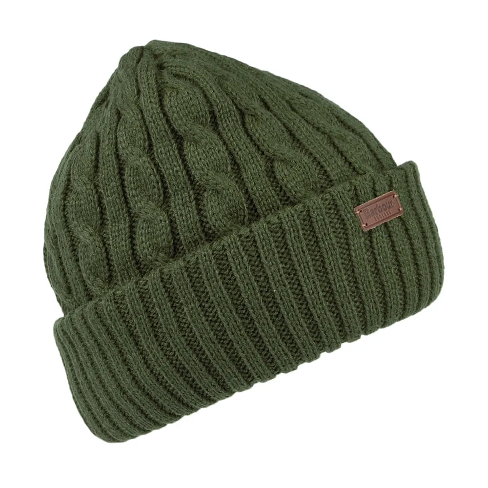 Barbour Hats Balfron Knit Beanie Hat - Olive