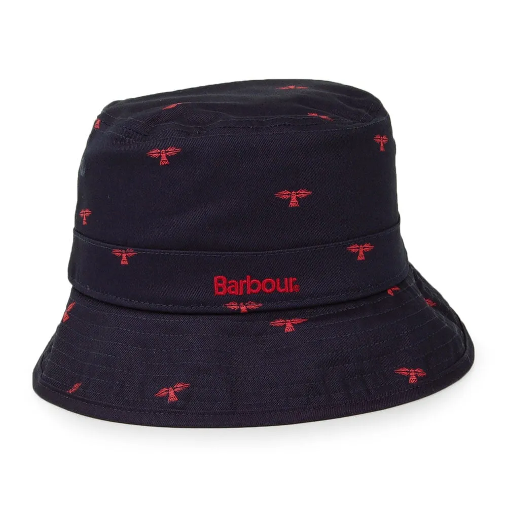 Barbour Hats Burnham Cotton Bucket Hat - Navy Blue