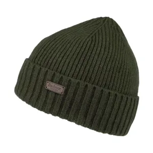 Barbour Hats Carlton Wool Blend Beanie Hat - Dark Green