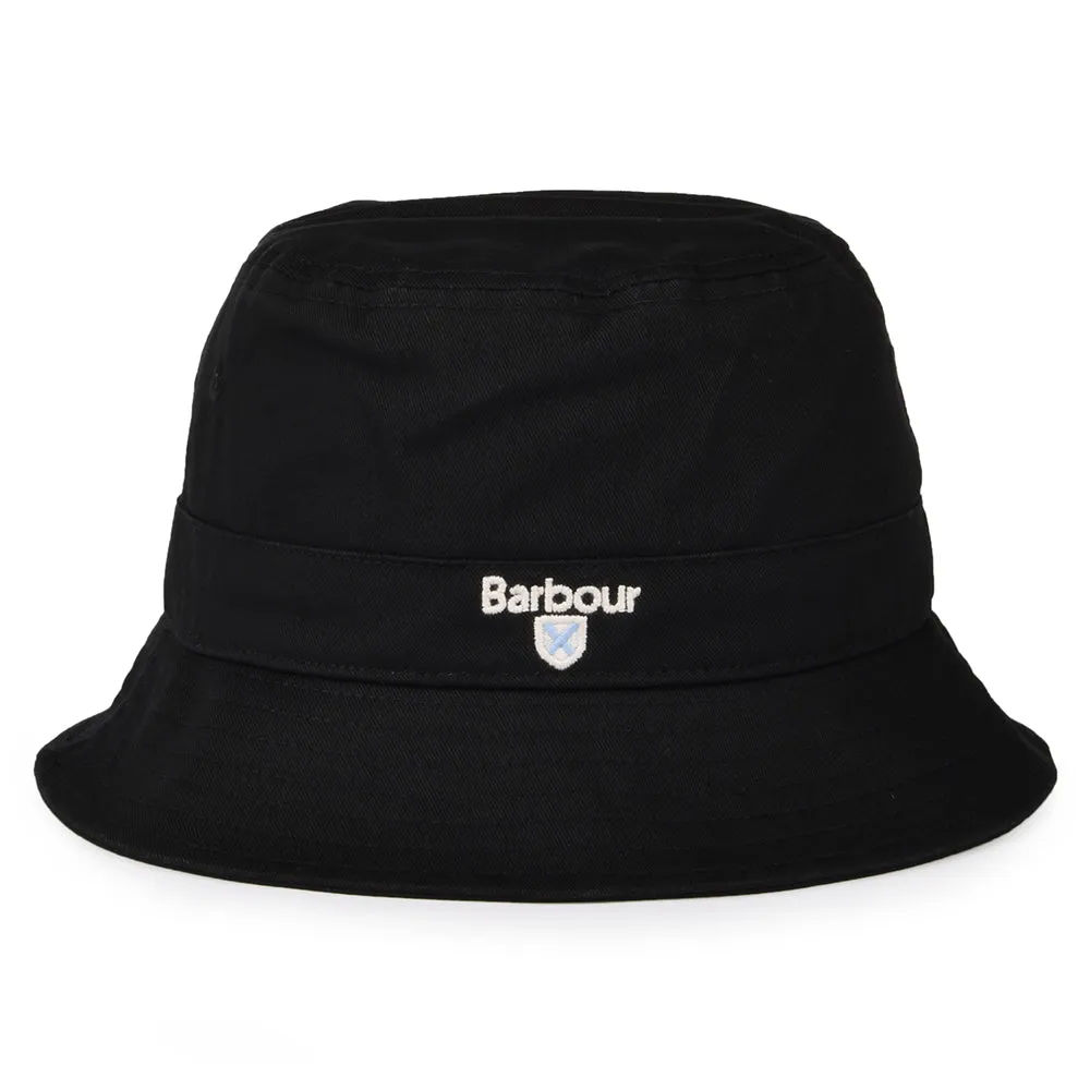 Barbour Hats Cascade Cotton Bucket Hat - Black