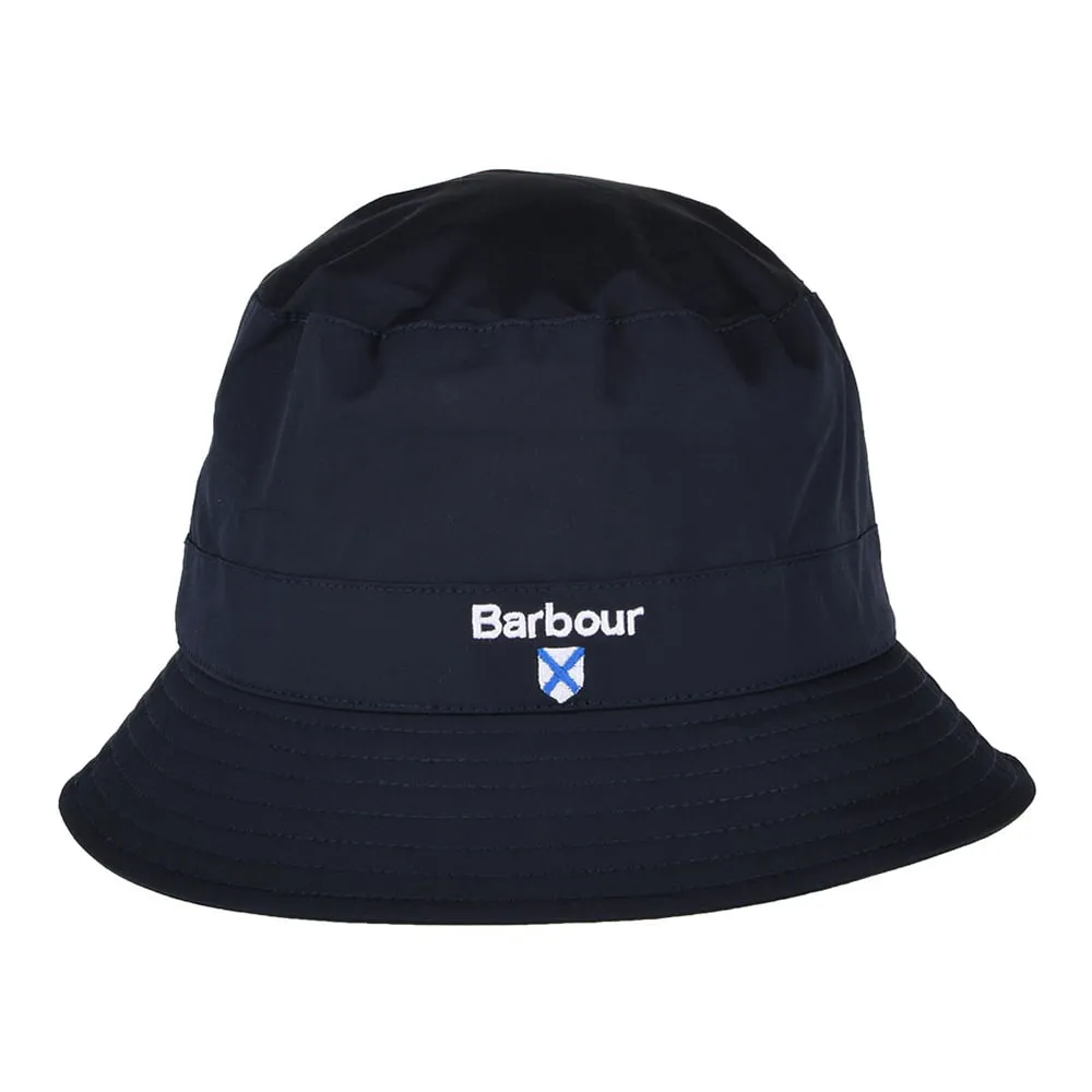 Barbour Hats Crest Waterproof Bucket Hat - Navy Blue