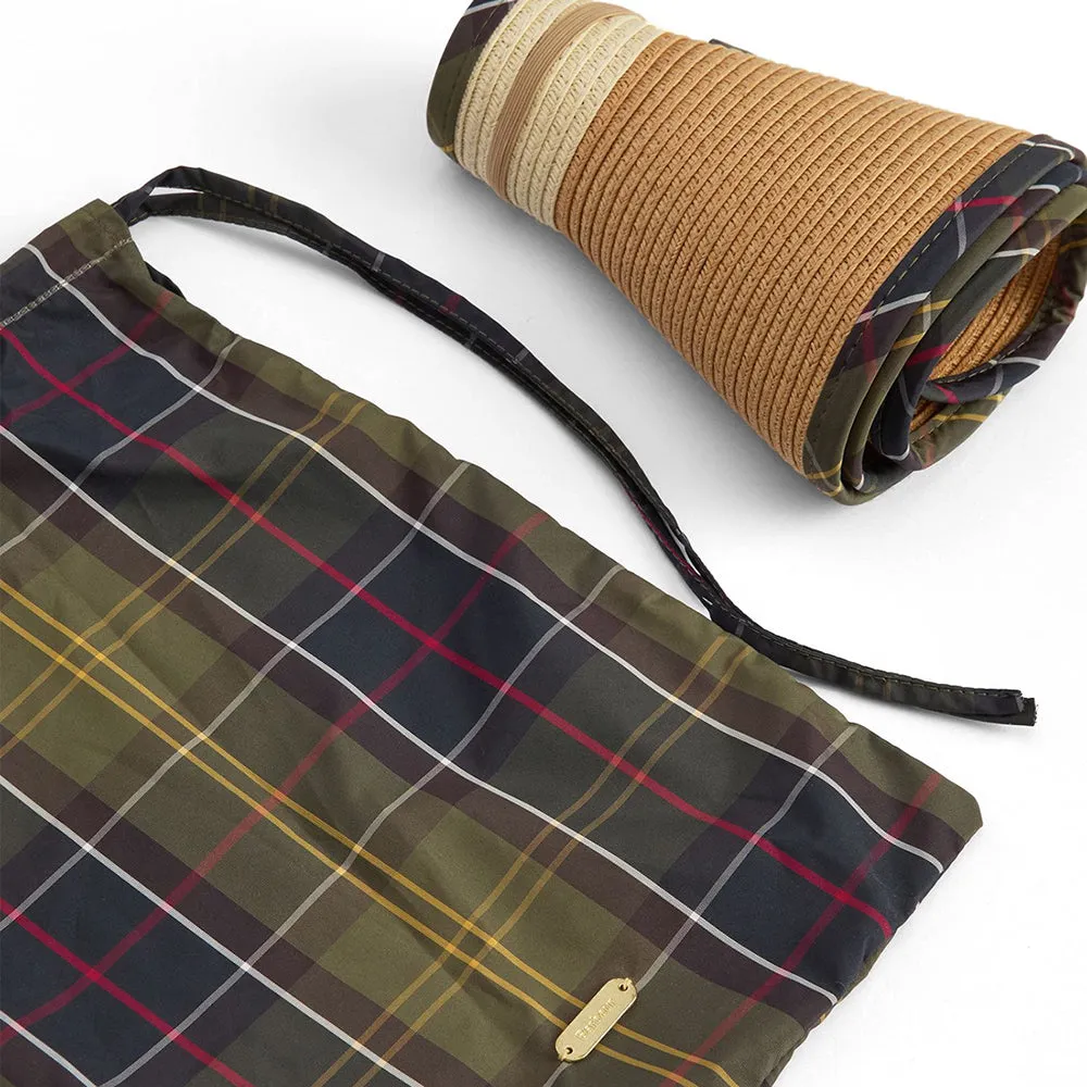 Barbour Hats Elsdon Packable Sun Visor - Natural-Tartan
