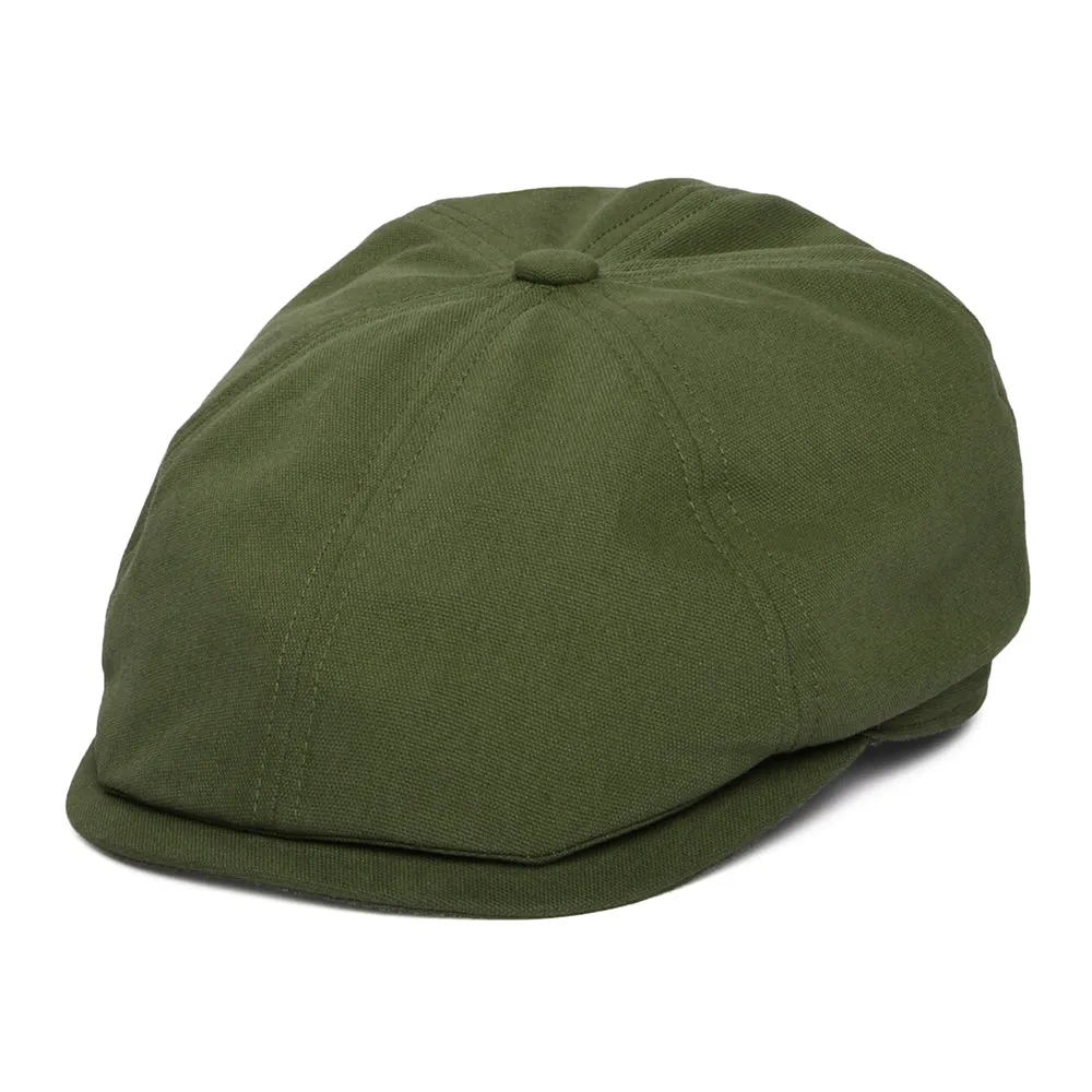 Barbour Hats Fawdon Cotton Newsboy Cap - Olive