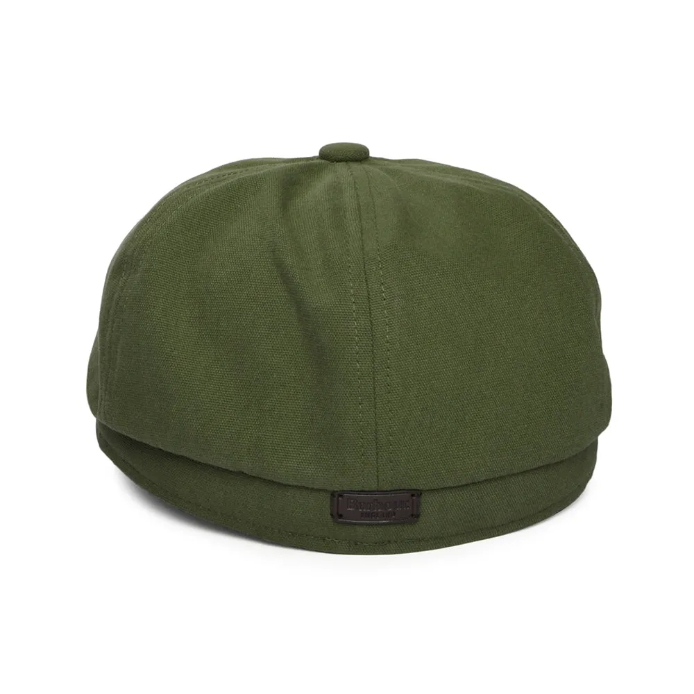 Barbour Hats Fawdon Cotton Newsboy Cap - Olive