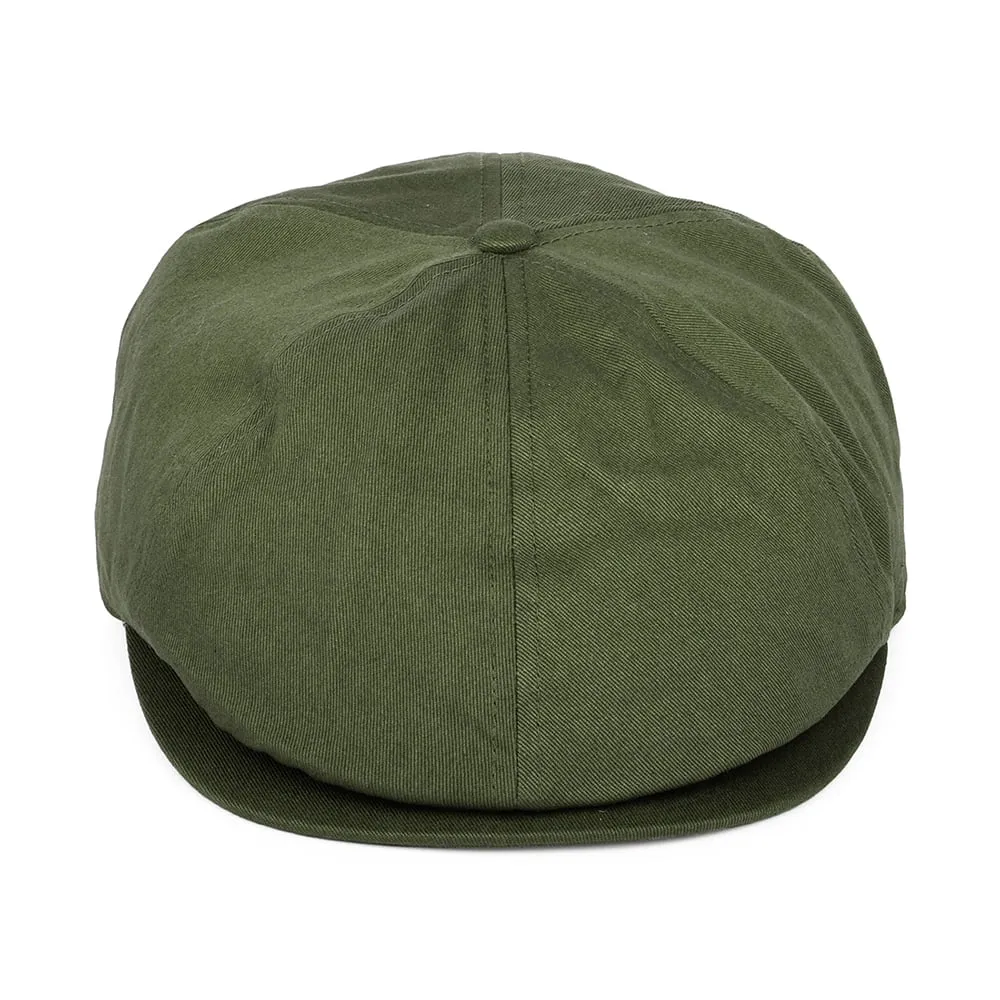 Barbour Hats Finnean Cotton Newsboy Cap - Olive