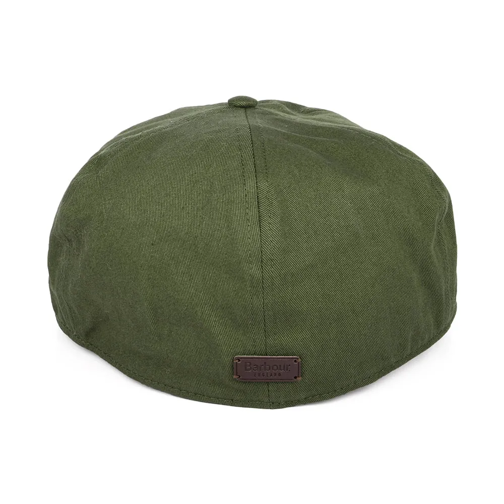 Barbour Hats Finnean Cotton Newsboy Cap - Olive