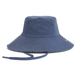 Barbour Hats Fleur Reversible Wide Brim Sun Hat - Blue-White