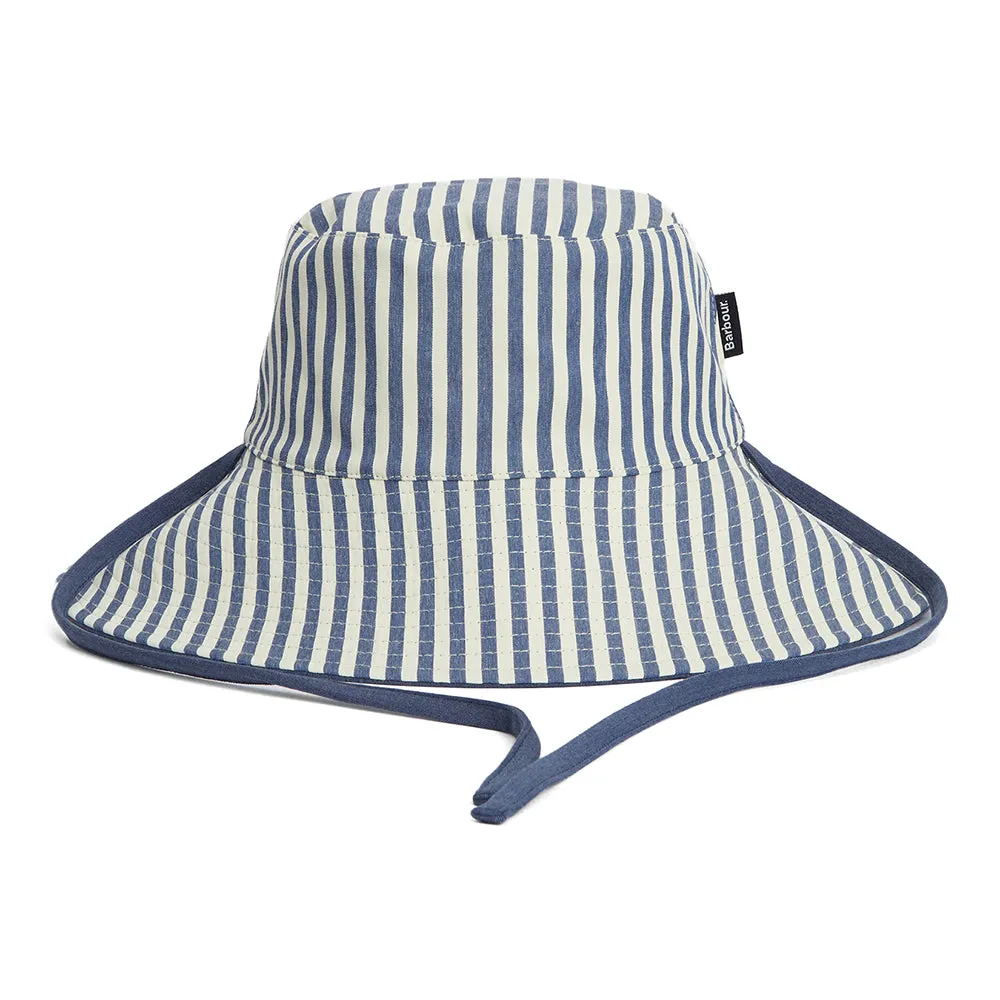Barbour Hats Fleur Reversible Wide Brim Sun Hat - Blue-White