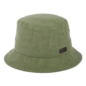 Barbour Hats Stanhope Linen-Cotton Bucket Hat - Washed Olive