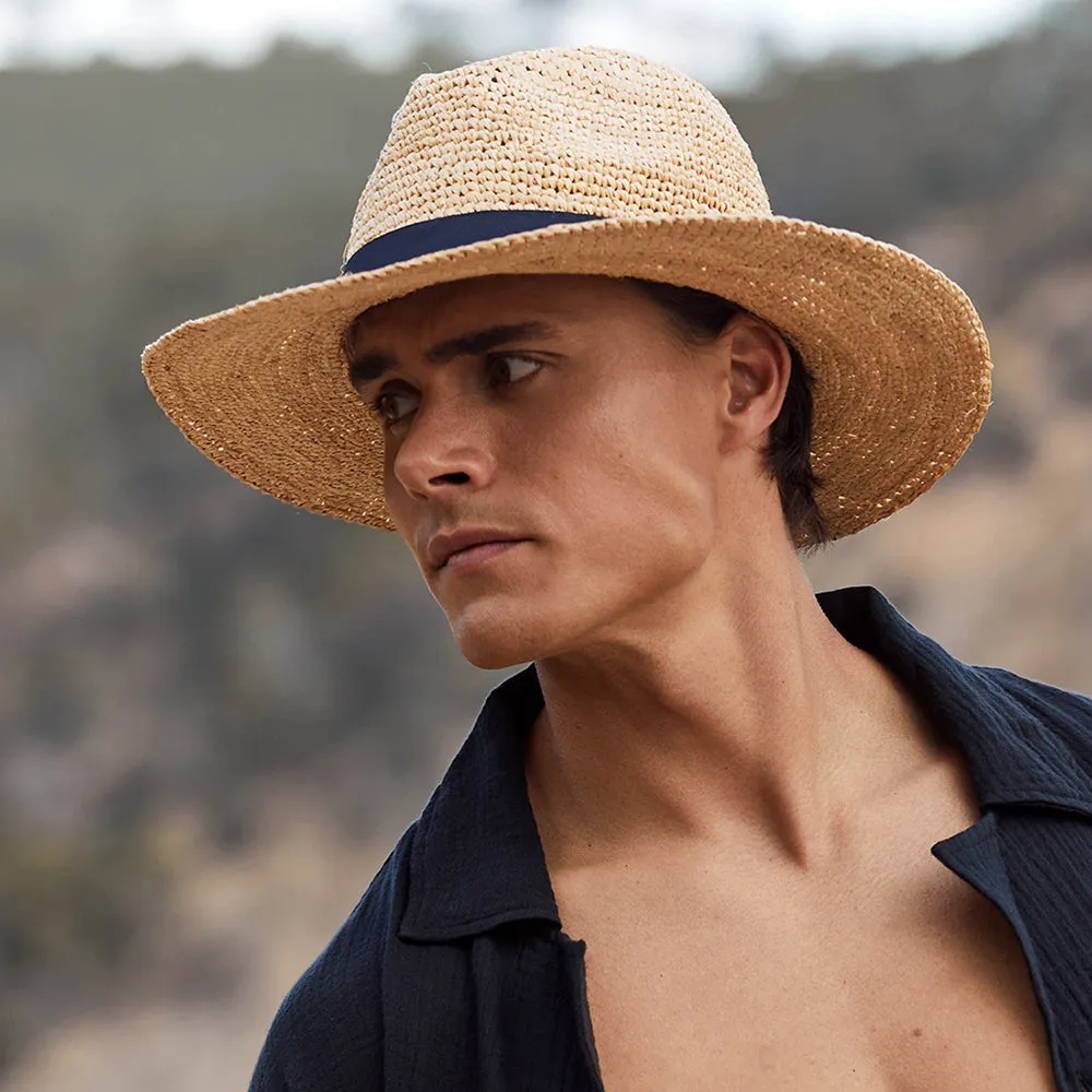 Barts Hats Albury Raffia Fedora Hat - Natural