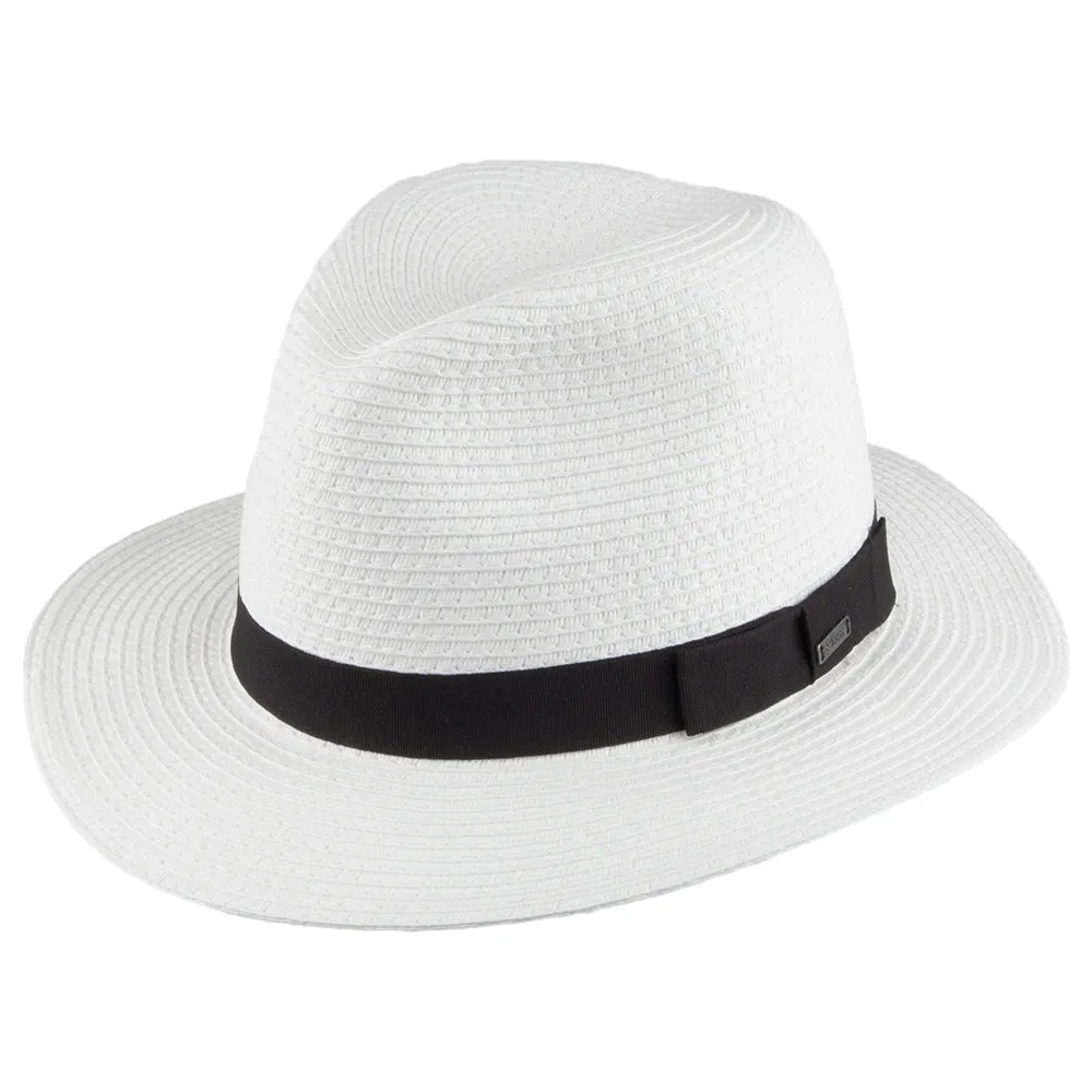 Barts Hats Aveloz Toyo Straw Fedora Hat - White