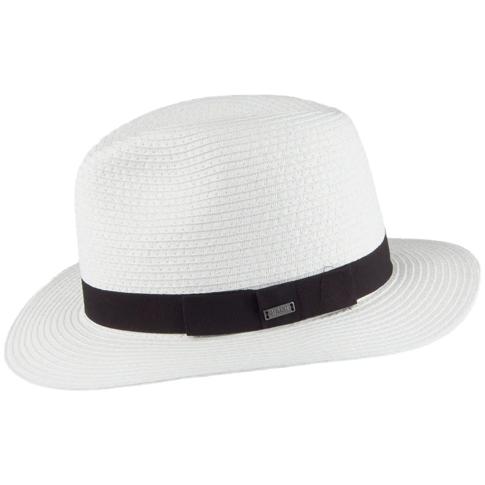 Barts Hats Aveloz Toyo Straw Fedora Hat - White