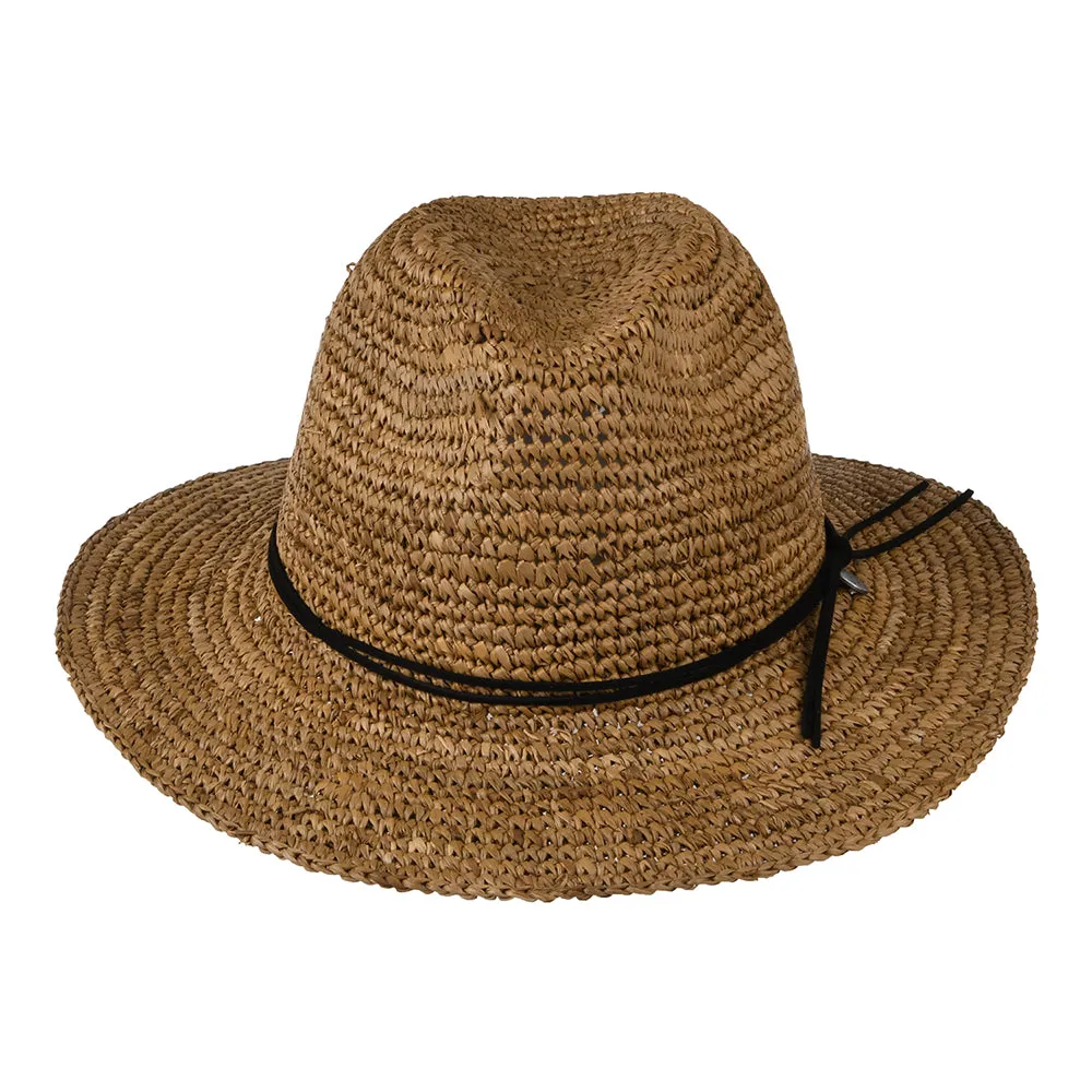 Barts Hats Celery Straw Fedora Hat - Light Brown