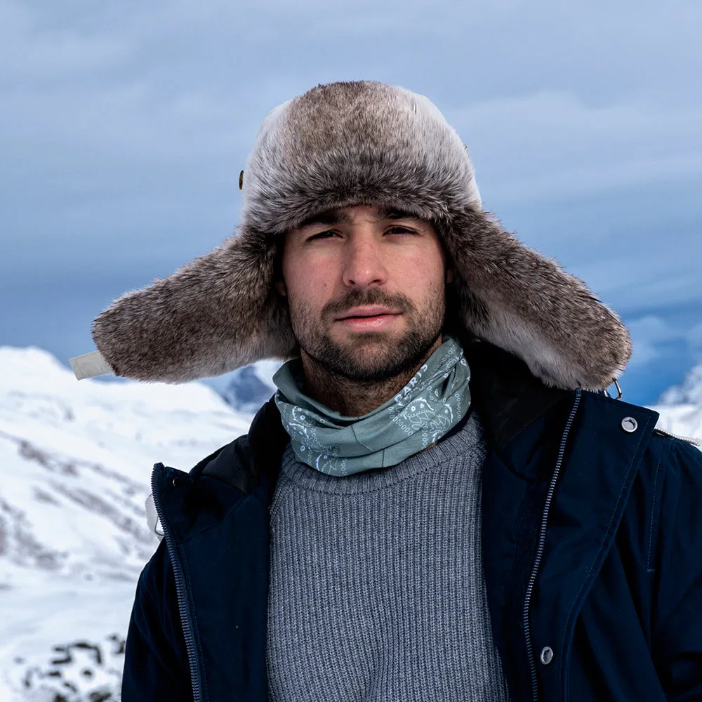 Barts Hats Corduroy Rib Faux Fur Bomber Trapper Hat - Celadon Green