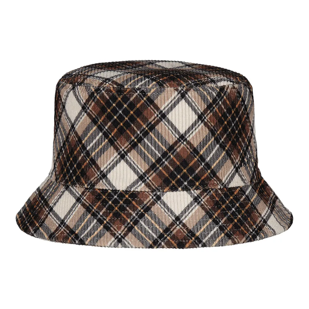 Barts Hats Denetti Plaid Bucket Hat - Brown